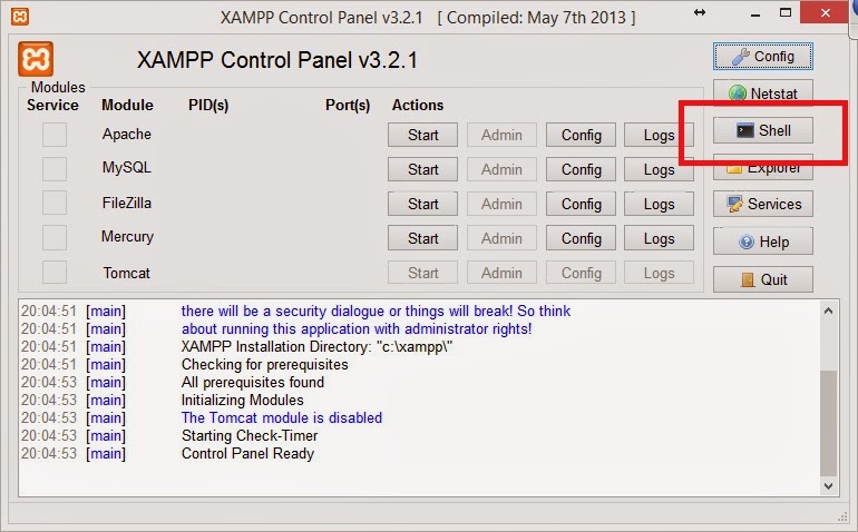 #1045 – Access denied for user ‘root’@’localhost’ (using password: NO) – PHPMyAdmin