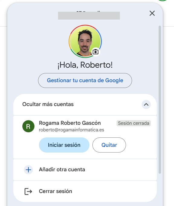 Seleccionar el perfil de GMB google bussiness profile