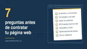 contratar desarrollo web 7 preguntas