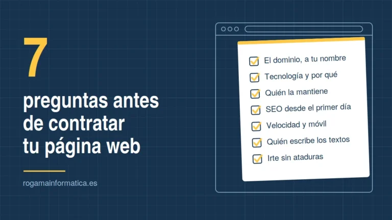 contratar desarrollo web 7 preguntas
