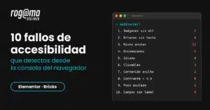 10 fallos de accesibilidad y cómo arreglarlos en Elementor