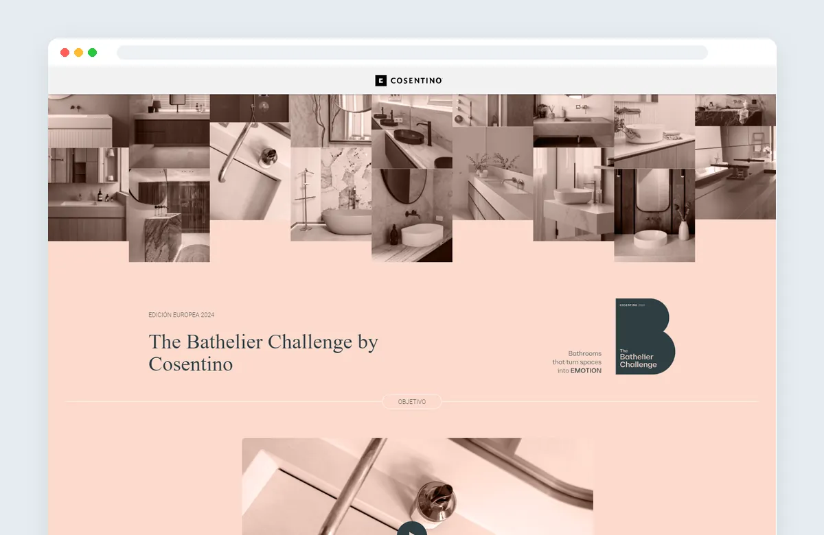 maquetacion web cosentino bathelier challenge