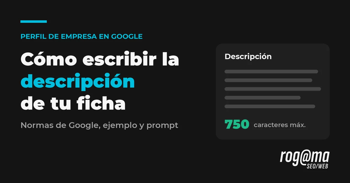 Cómo escribir la descripción del Perfil de Empresa en Google
